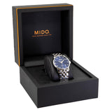 Mido Baroncelli II Automatic Blue Dial Silver Steel Strap Watch For Men - M8600.4.15.1 Buy Now By Mido