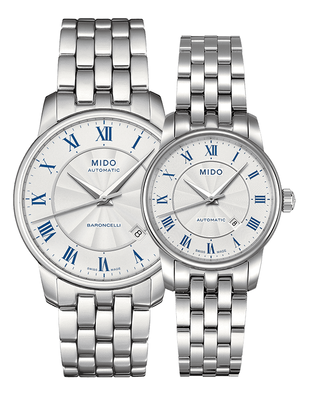 Mido Baroncelli III Automatic Silver Dial Silver Steel Strap Watch For Men - M8600.4.21.1 Buy Now By Mido