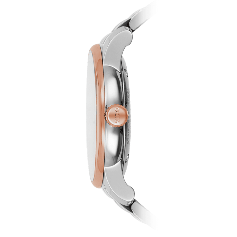 Mido Baroncelli III Automatic White Dial Two Tone Steel Strap Watch For Women - M7600.9.N6.1 Buy Now By Mido