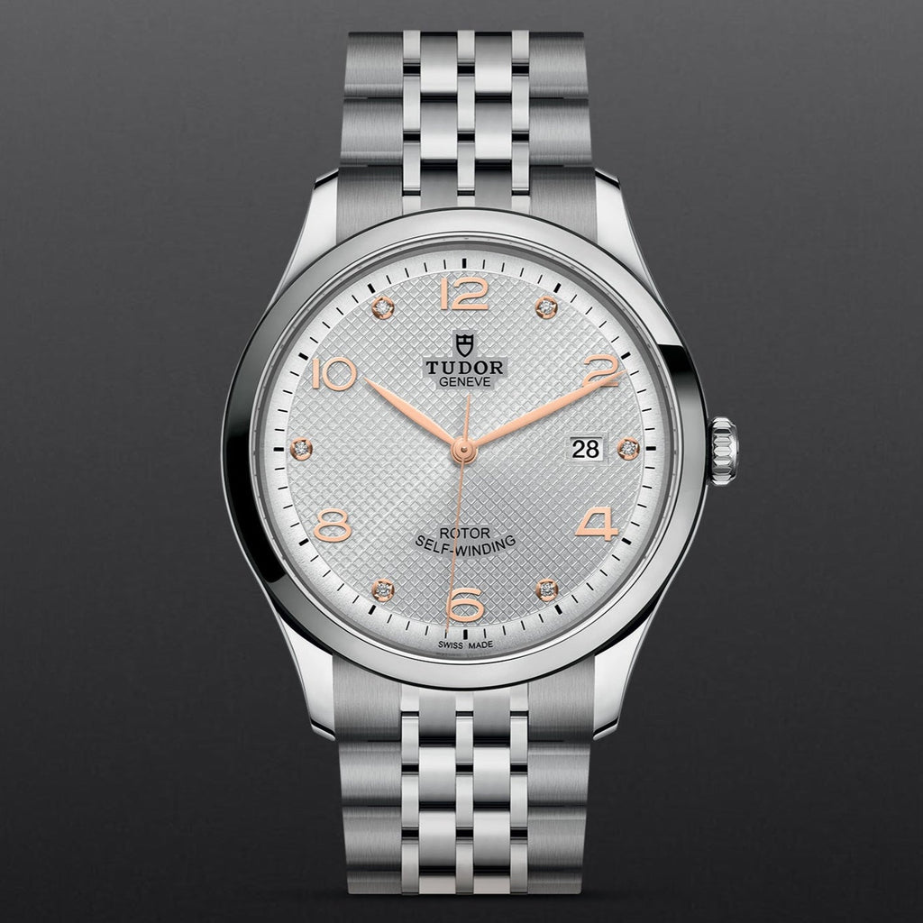 Tudor 1926 Automatic Diamonds Silver Dial Silver Steel Strap Watch for Men - M91650-0003 Buy Now By Tudor