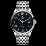 Tudor 1926 Automatic Diamonds Black Dial Silver Steel Strap Watch for Men - M91650-0004 Buy Now By Tudor