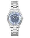 Guess Glitter Burst Diamonds Blue Dial Silver Steel Strap Watch for Women - GW0405L1 Buy Now By Guess