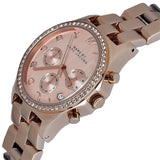 Marc Jacobs Henry Chronograph Rose Gold Dial Rose Gold Steel Strap Watch for Women - MBM3118 Buy Now By Marc Jacobs