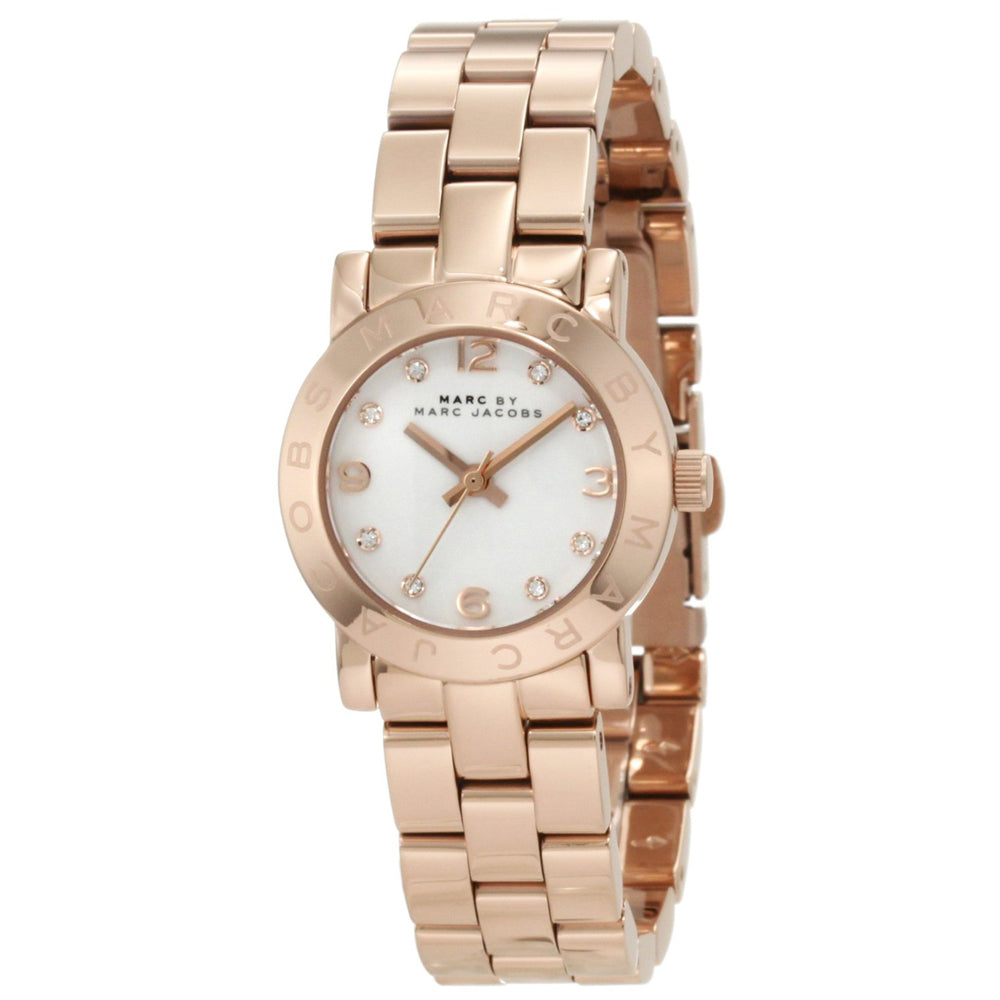 Marc Jacobs Mini Amy White Dial Rose Gold Steel Strap Watch for Women - MBM3078 Buy Now By Marc Jacobs