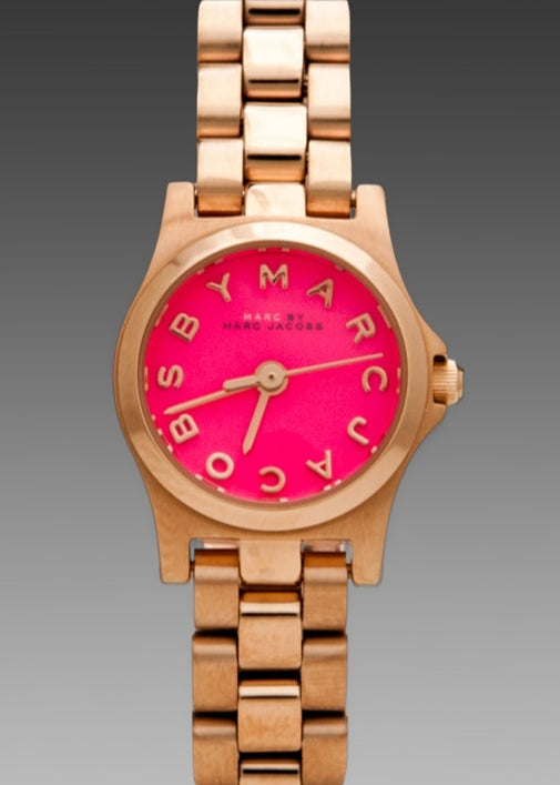 Marc Jacobs Henry Dinky Pink Dial Rose Gold Steel Strap Watch for Women - MBM3203 Buy Now By Marc Jacobs