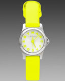 Marc Jacobs Henry White Dial Neon Yellow Rubber Strap Watch for Women - MBM1235 Buy Now By Marc Jacobs