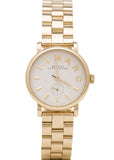 Marc Jacobs Baker White Dial Gold Steel Strap Watch for Women - MBM3247 Buy Now By Marc Jacobs