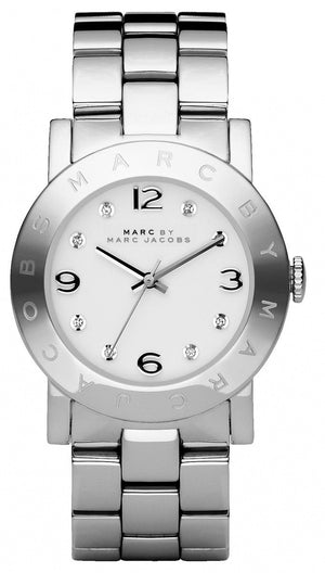 Marc Jacobs Amy White Dial Silver Steel Strap Watch for Women - MBM3054 Buy Now By Marc Jacobs