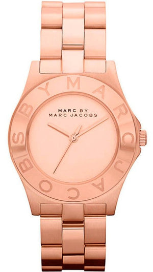 Marc Jacobs Blade Rose Gold Dial Rose Gold Steel Strap Watch for Women - MBM3127 Buy Now By Marc Jacobs