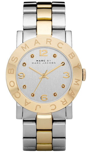Marc Jacobs Amy Silver Dial Two Tone Steel Strap Watch for Women - MBM3139 Buy Now By Marc Jacobs