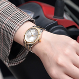 Guess Cosmo Diamonds Silver Dial Two Tone Steel Strap Watch for Women - GW0033L4 Buy Now By Guess