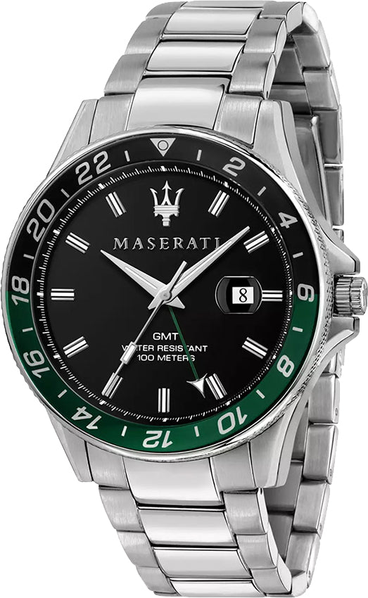 Maserati SFIDA Chronograph Black Dial Silver Steel Strap Watch For Men - R8853140005 Buy Now By Maserati