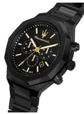 Maserati Stile Chronograph Black Dial Black Steel Strap Watch For Men - R8873642005 Buy Now By Maserati