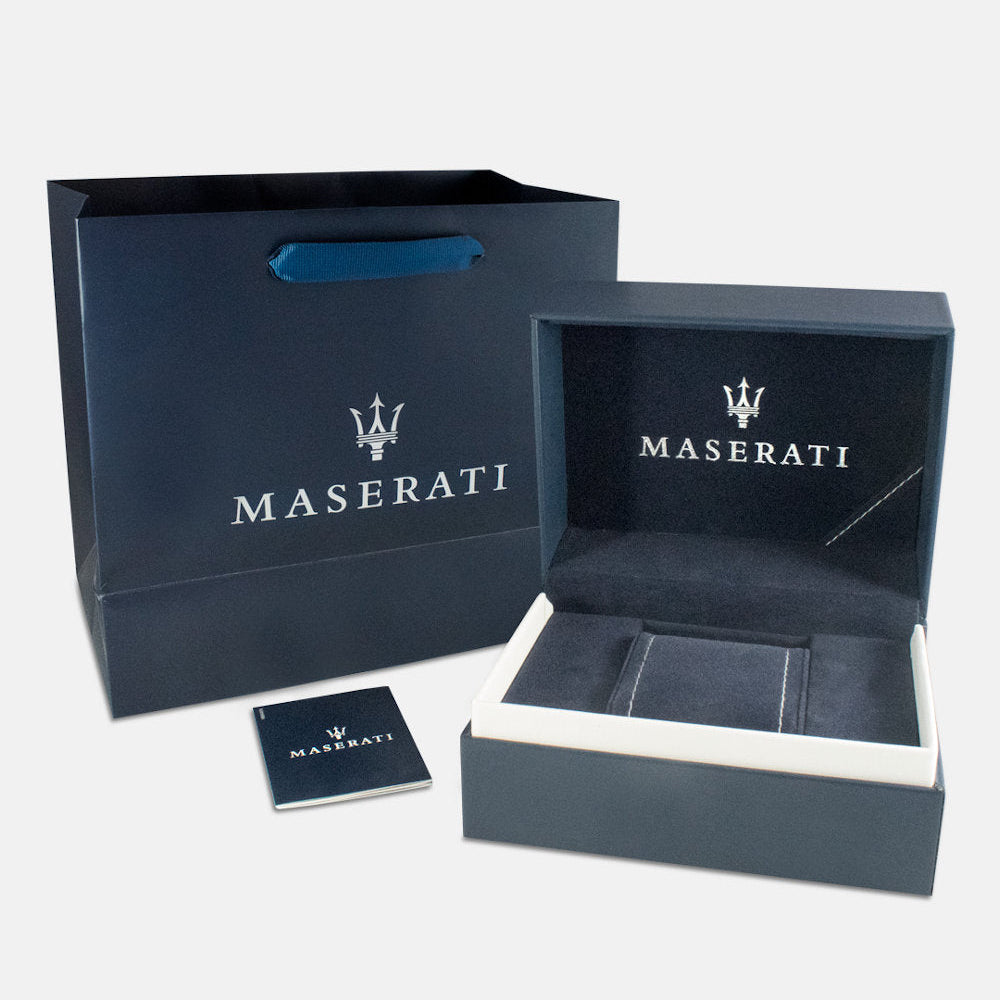 Maserati Stile Chronograph Black Dial Silver Steel Strap Watch For Men - R8873642010 Buy Now By Maserati