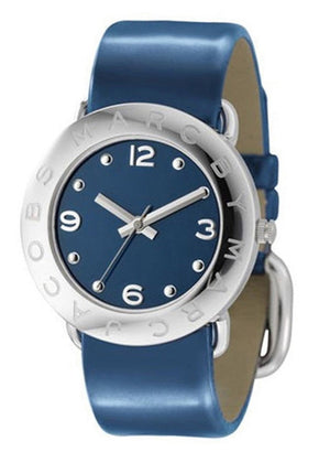 Marc Jacobs Blue Dial Blue Leather Strap Watch for Women - MBM1137 Buy Now By Marc Jacobs