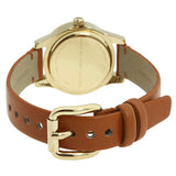 Marc Jacobs Mini Blade White Dial Brown Leather Strap Watch for Women - MBM1219 Buy Now By Marc Jacobs