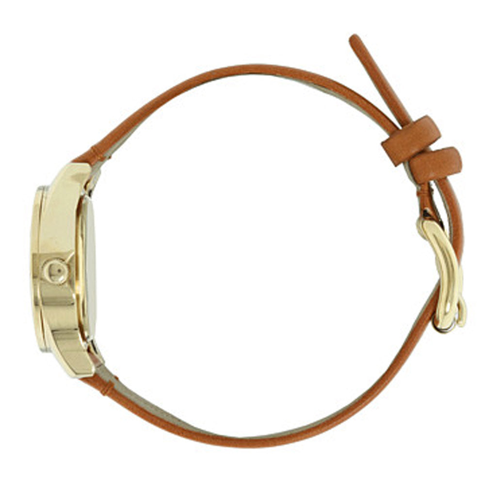 Marc Jacobs Mini Blade White Dial Brown Leather Strap Watch for Women - MBM1219 Buy Now By Marc Jacobs