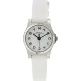 Marc Jacobs Henry Dinky White Dial White Leather Strap Watch for Women - MBM1234 Buy Now By Marc Jacobs