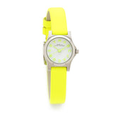 Marc Jacobs Henry White Dial Neon Yellow Rubber Strap Watch for Women - MBM1235 Buy Now By Marc Jacobs