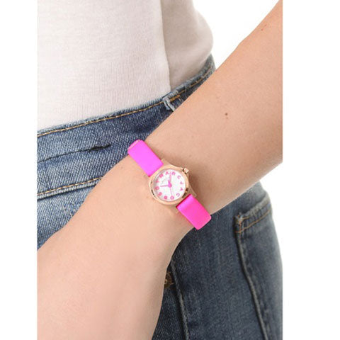 Marc Jacobs Henry White Dial Pink Leather Strap Watch for Women - MBM1237 Buy Now By Marc Jacobs