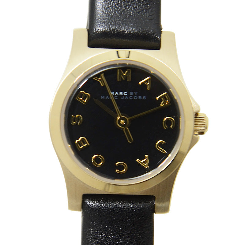 Marc Jacobs Henry Dinky Black Dial Black Leather Strap Watch for Women - MBM1240 Buy Now By Marc Jacobs