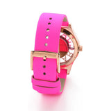 Marc Jacobs Henry Skeleton Pink Dial Pink Leather Strap Watch for Women - MBM1243 Buy Now By Marc Jacobs