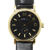 Marc Jacobs Baker Black Dial Black Leather Strap Watch for Women - MBM1273 Buy Now By Marc Jacobs