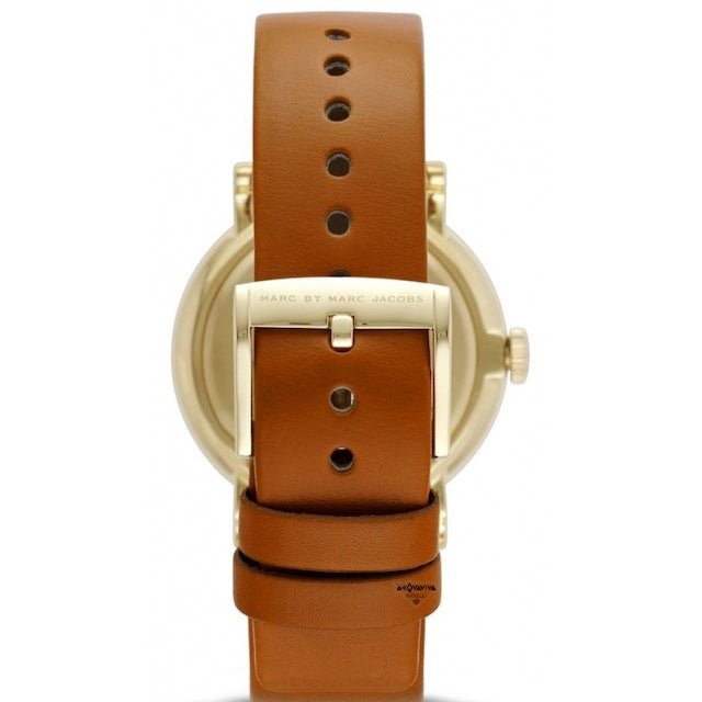 Marc Jacobs Baker White Dial Brown Leather Strap Watch for Womern - MBM1316 Buy Now By Marc Jacobs