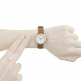 Marc Jacobs Baker White Dial Brown Leather Strap Watch for Women - MBM1317 Buy Now By Marc Jacobs