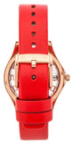 Marc Jacobs Henry Skeleton Red Dial Red Leather Strap Watch for Women - MBM1338 Buy Now By Marc Jacobs