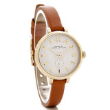 Marc Jacobs Sally White Dial Brown Leather Strap Watch for Women - MBM1351 Buy Now By Marc Jacobs