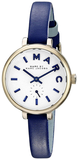 Marc Jacobs Sally White Dial Blue Leather Strap Watch for Women - MBM1354 Buy Now By Marc Jacobs