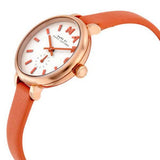 Marc Jacobs Sally White Dial Orange Leather Strap Watch for Women - MBM1355 Buy Now By Marc Jacobs