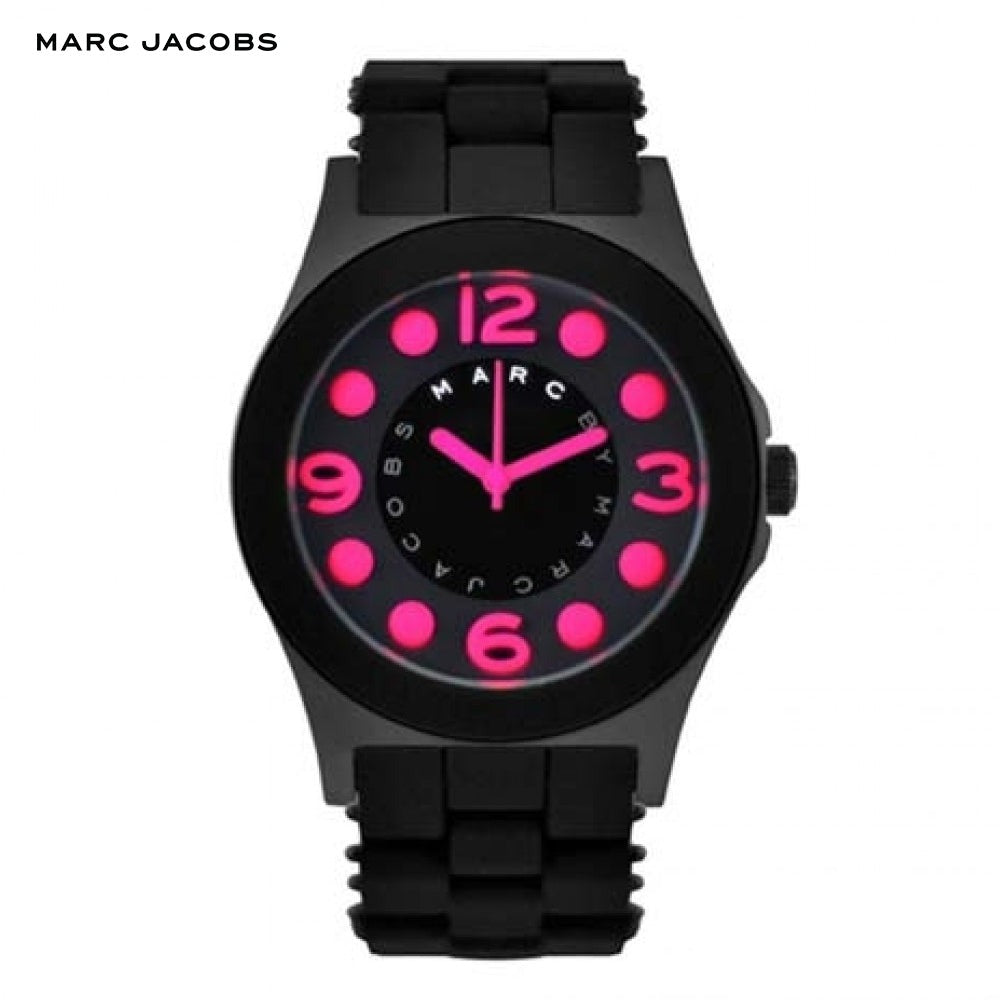 Marc Jacobs Pelly Black Dial Black Silicone Strap Watch for Women - MBM2529 Buy Now By Marc Jacobs