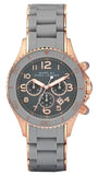 Marc Jacobs Rock Chronograph Grey Dial Grey Silicone Strap Watch for Women - MBM2550 Buy Now By Marc Jacobs