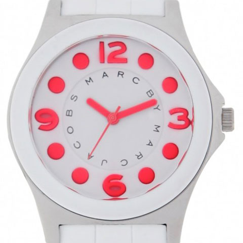 Marc Jacobs Pelly White Dial White Silicone Strap Watch for Women - MBM2588 Buy Now By Marc Jacobs