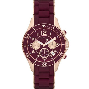 Marc Jacobs Rock Chronograph Red Dial Red Silicone Strap Watch for Women - MBM2596 Buy Now By Marc Jacobs