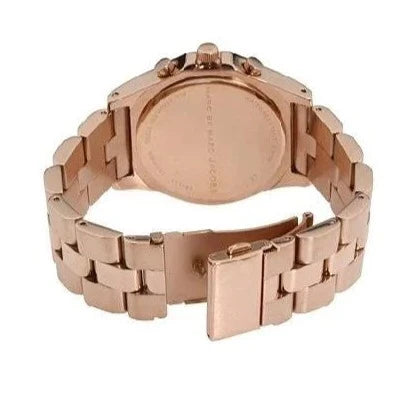 Marc Jacobs Blade Chronograph White Dial Rose Gold Steel Strap Watch for Women - MBM3082 Buy Now By Marc Jacobs