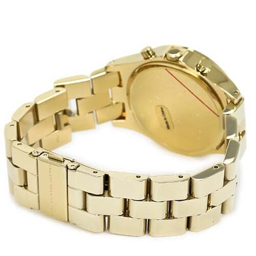 Marc Jacobs Henry Chronograph Gold Dial Gold Steel Strap Watch for Women - MBM3105 Buy Now By Marc Jacobs
