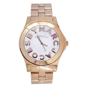 Marc Jacobs Rivera White Dial Rose Gold Steel Strap Watch for Women - MBM3138 Buy Now By Marc Jacobs