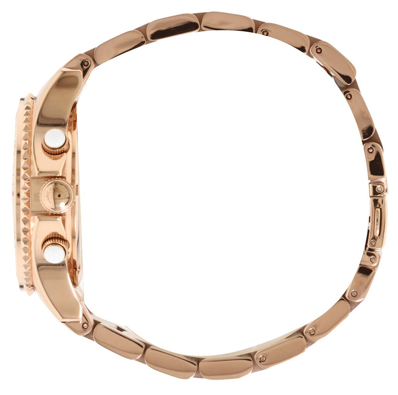 Marc Jacobs Rock Chronograph Rose Gold Dial Rose Gold Steel Strap Watch for Women - MBM3156 Buy Now By Marc Jacobs