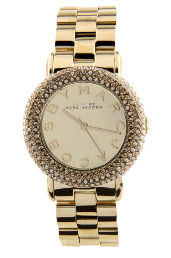Marc Jacobs Marci Gold Dial Gold Steel Strap Watch for Women - MBM3191 Buy Now By Marc Jacobs
