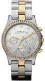 Marc Jacobs Henry Chronograph Silver Dial Two Tone Steel Strap Watch for Women - MBM3197 Buy Now By Marc Jacobs