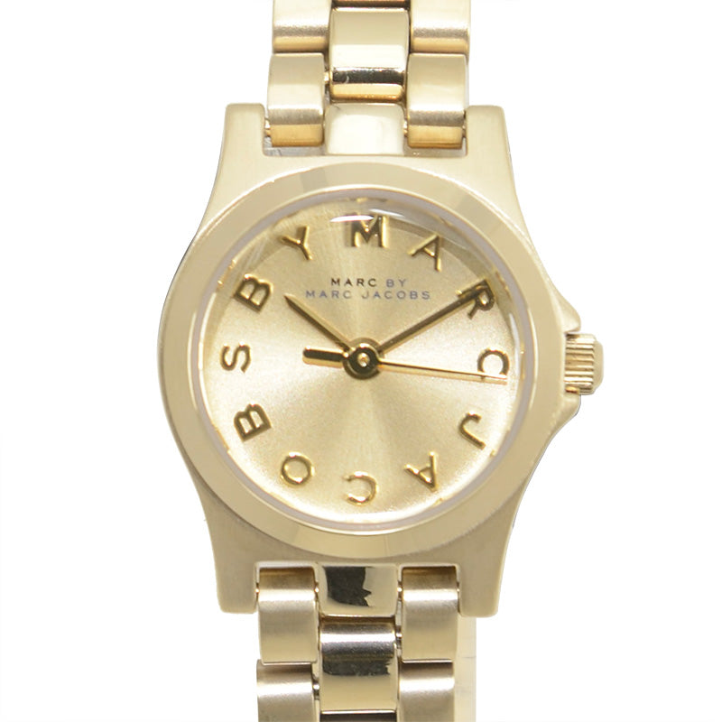Marc Jacobs Henry Dinky Gold Dial Gold Steel Strap Watch for Women - MBM3199 Buy Now By Marc Jacobs