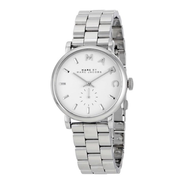 Marc Jacobs Baker White Dial Silver Steel Strap Watch for Women - MBM3242 Buy Now By Marc Jacobs