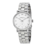Marc Jacobs Baker White Dial Silver Steel Strap Watch for Women - MBM3242 Buy Now By Marc Jacobs