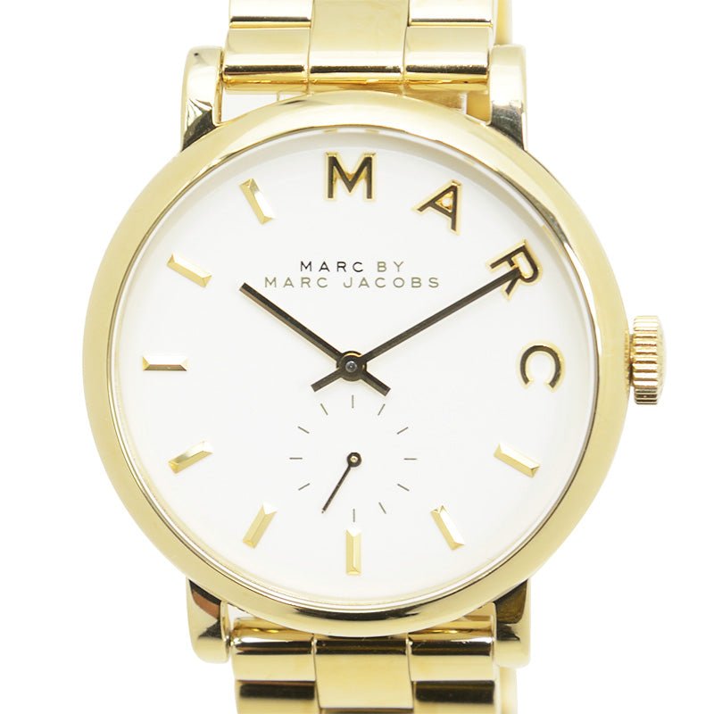 Marc Jacobs Baker White Dial Gold Steel Strap Watch for Women - MBM3243 Buy Now By Marc Jacobs