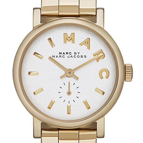 Marc Jacobs Baker White Dial Gold Steel Strap Watch for Women - MBM3247 Buy Now By Marc Jacobs