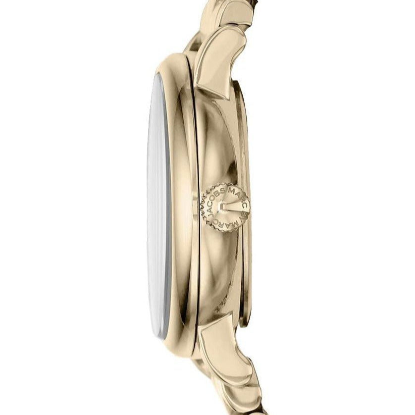 Marc Jacobs Baker White Dial Gold Steel Strap Watch for Women - MBM3247 Buy Now By Marc Jacobs