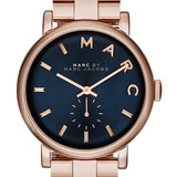 Marc Jacobs Baker Blue Dial Rose Gold Steel Strap Watch for Women - MBM3330 Buy Now By Marc Jacobs